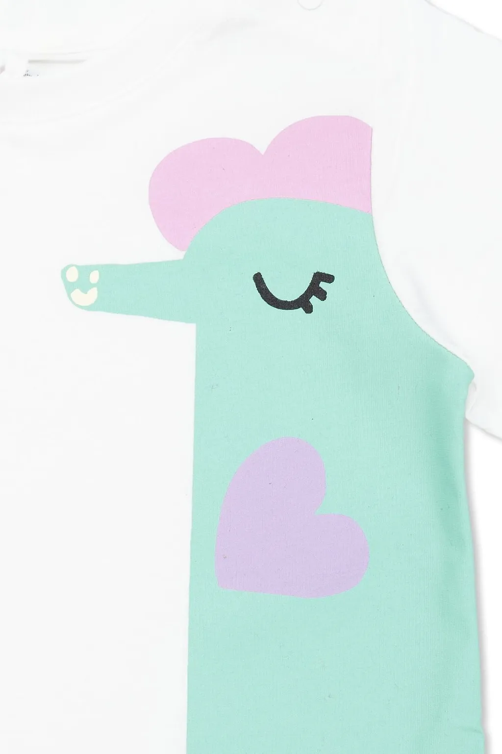 Stella Mccartney Kids Illustration Style-Printed Crewneck Dress