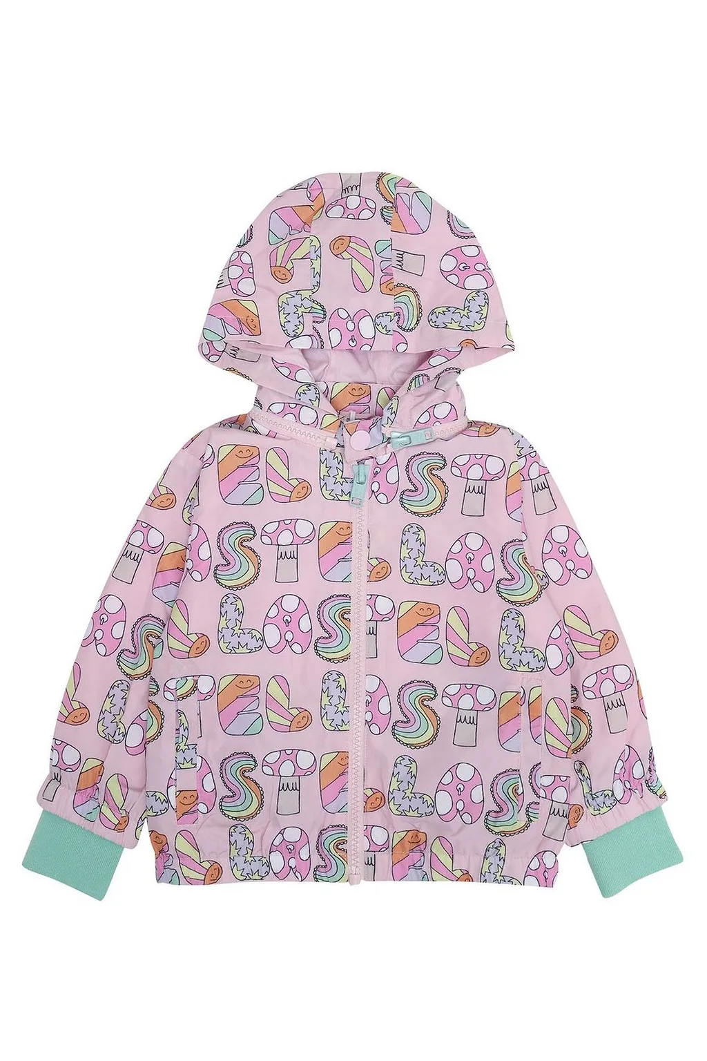 Logo Printed Zip-Up Jacket