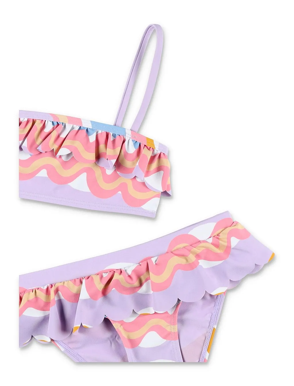 Stella Mccartney Kids Ruffled Detail Printed Bikini Set