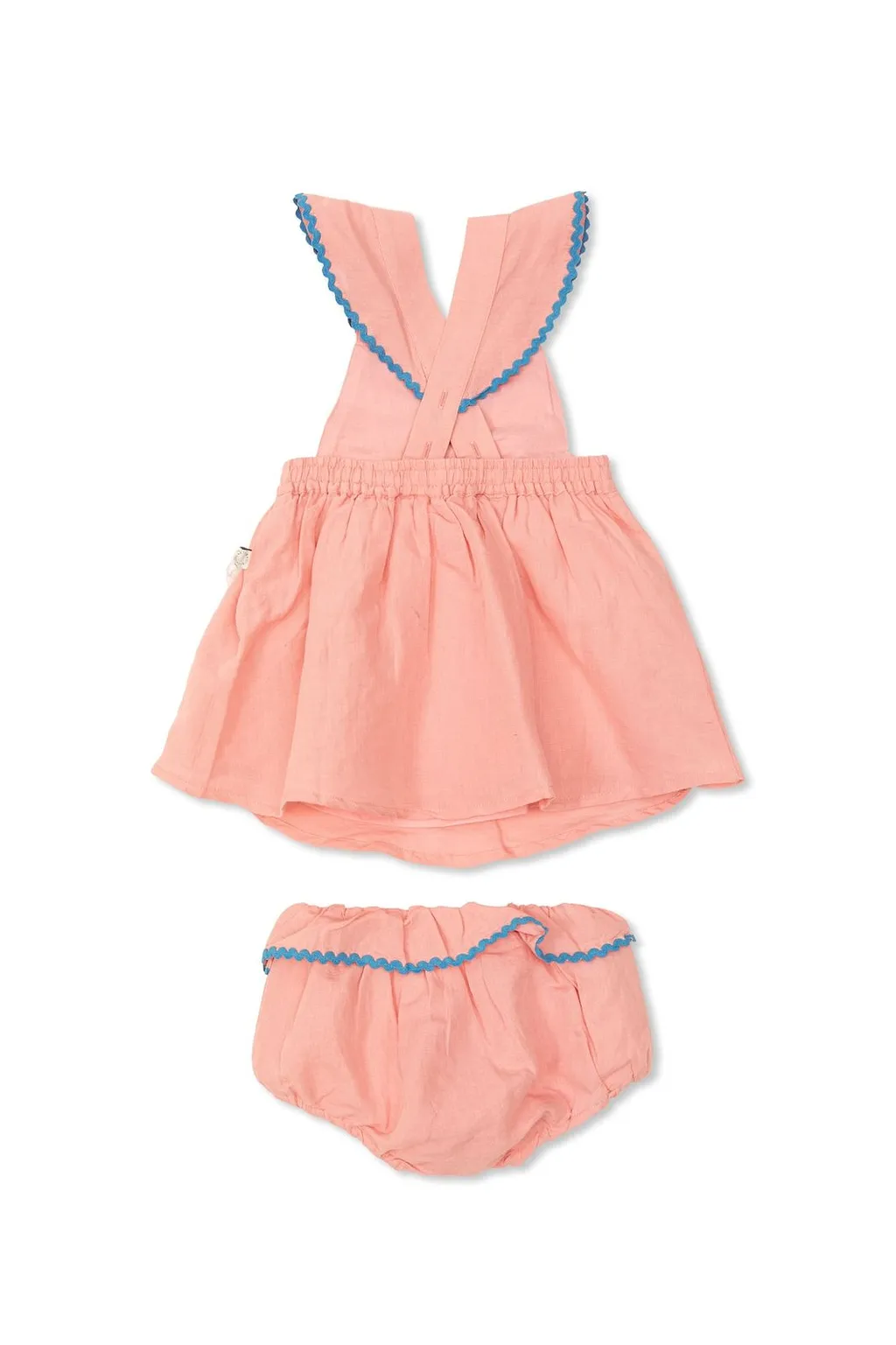 Stella Mccartney Kids Ruffled Floral Embroidered Dress