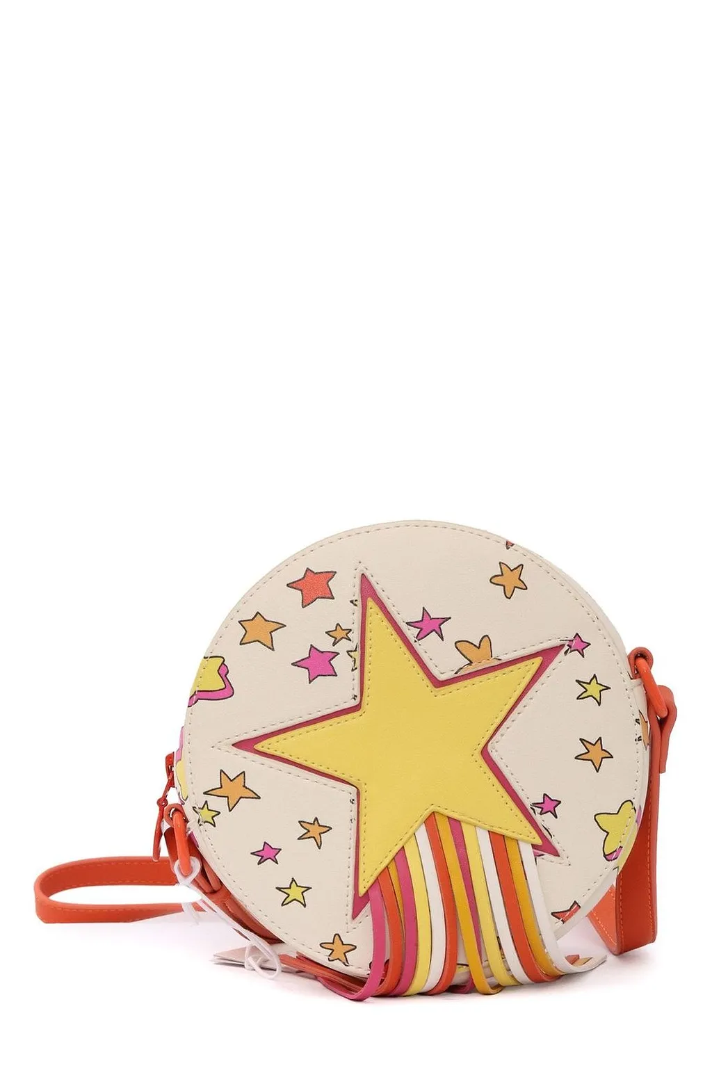 Stella Mccartney Kids Star-Print Tassel-Detail Zipped Shoulder Bag