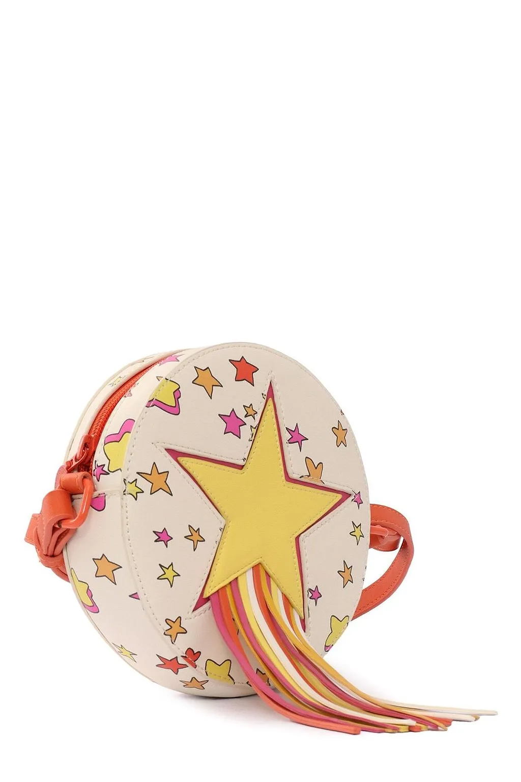 Stella Mccartney Kids Star-Print Tassel-Detail Zipped Shoulder Bag