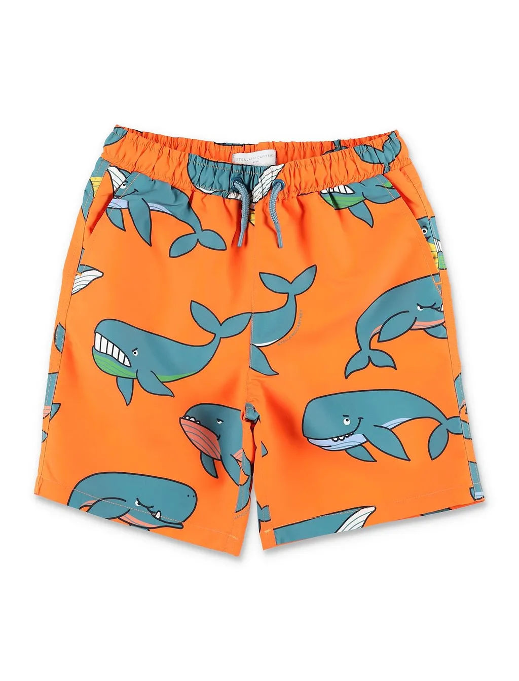 Stella Mccartney Kids Whale Print Beach Shorts