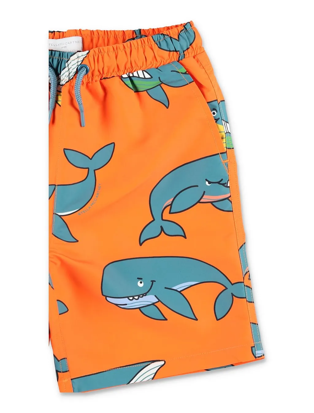 Stella Mccartney Kids Whale Print Beach Shorts