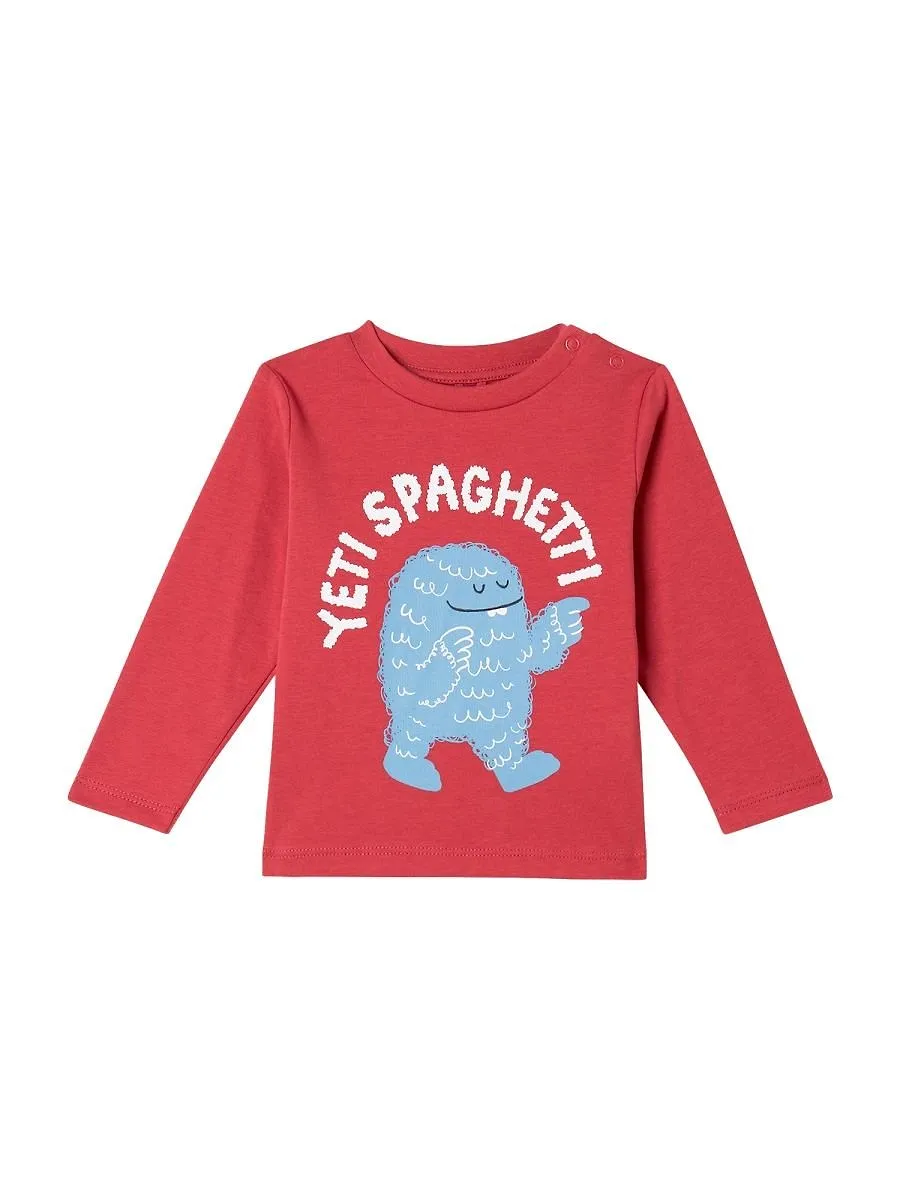 Stella Mccartney Kids Yeti Printed Crewneck T-Shirt
