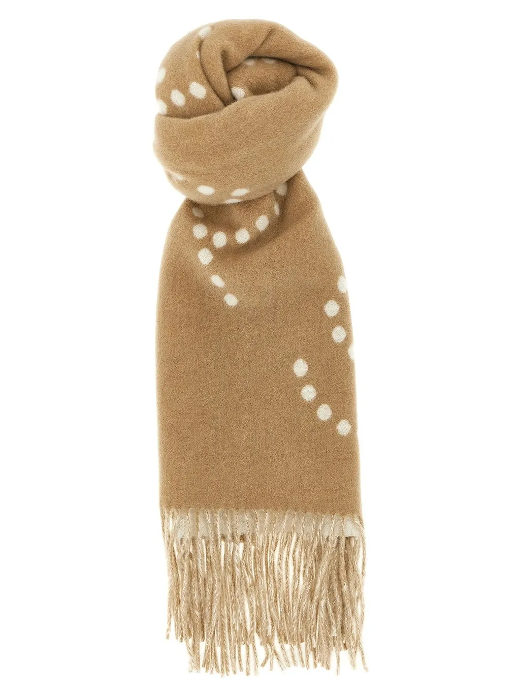 Stella Mccartney Logo Fringe Scarf