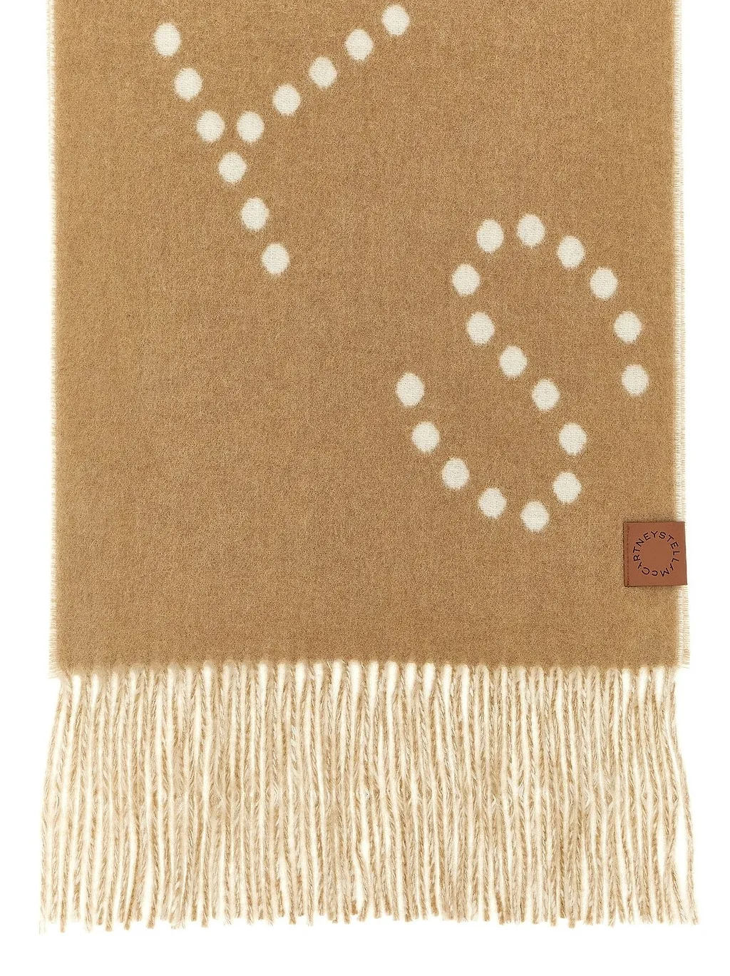 Stella Mccartney Logo Fringe Scarf