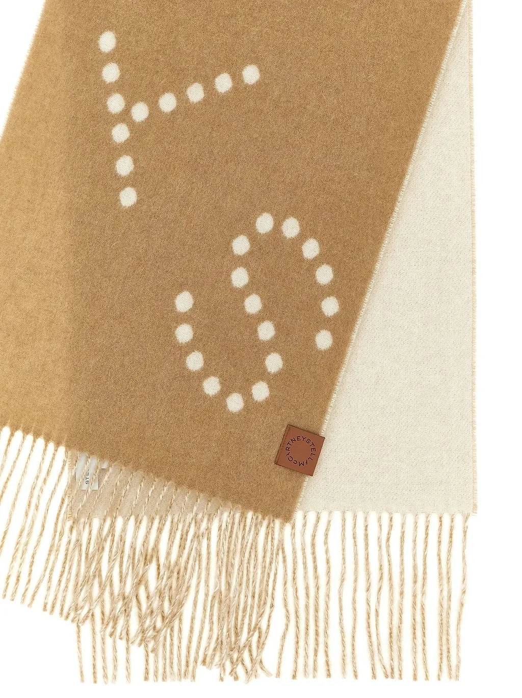 Stella Mccartney Logo Fringe Scarf