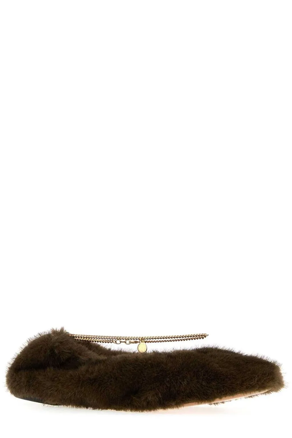 Stella Mccartney Mink Ankle Chain Ballerina Flats