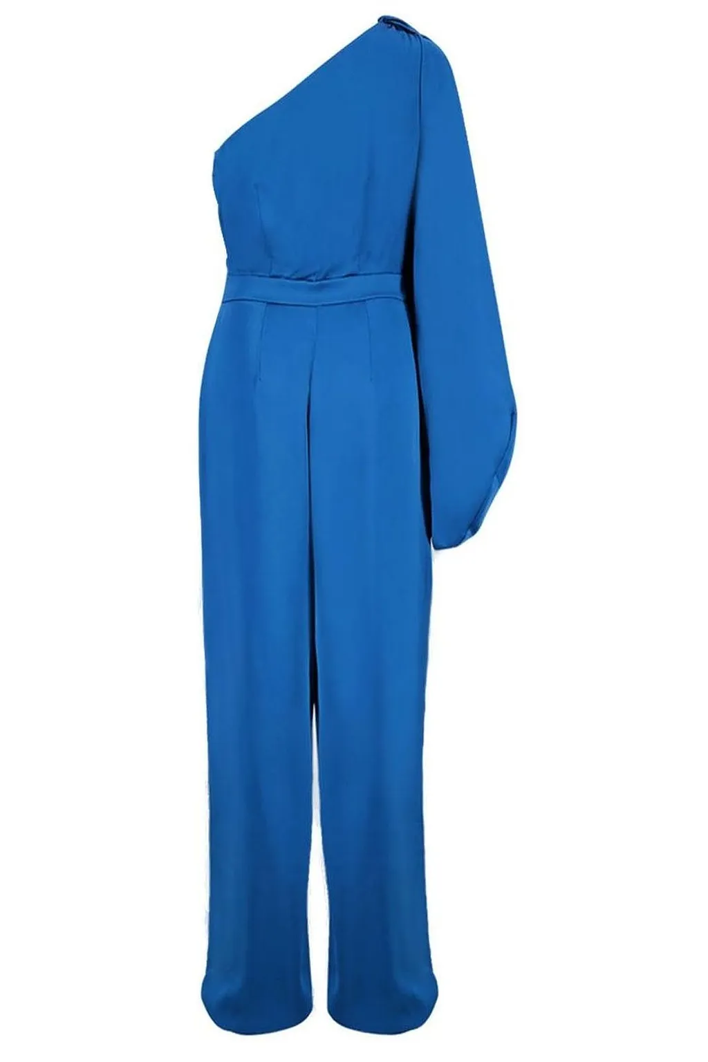 Stella Mccartney One Shoulder Satin Jumpsuit