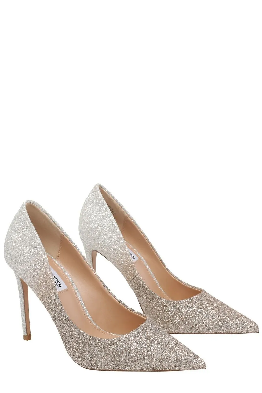 Steve Madden Thrive Glitter Heeled Pumps