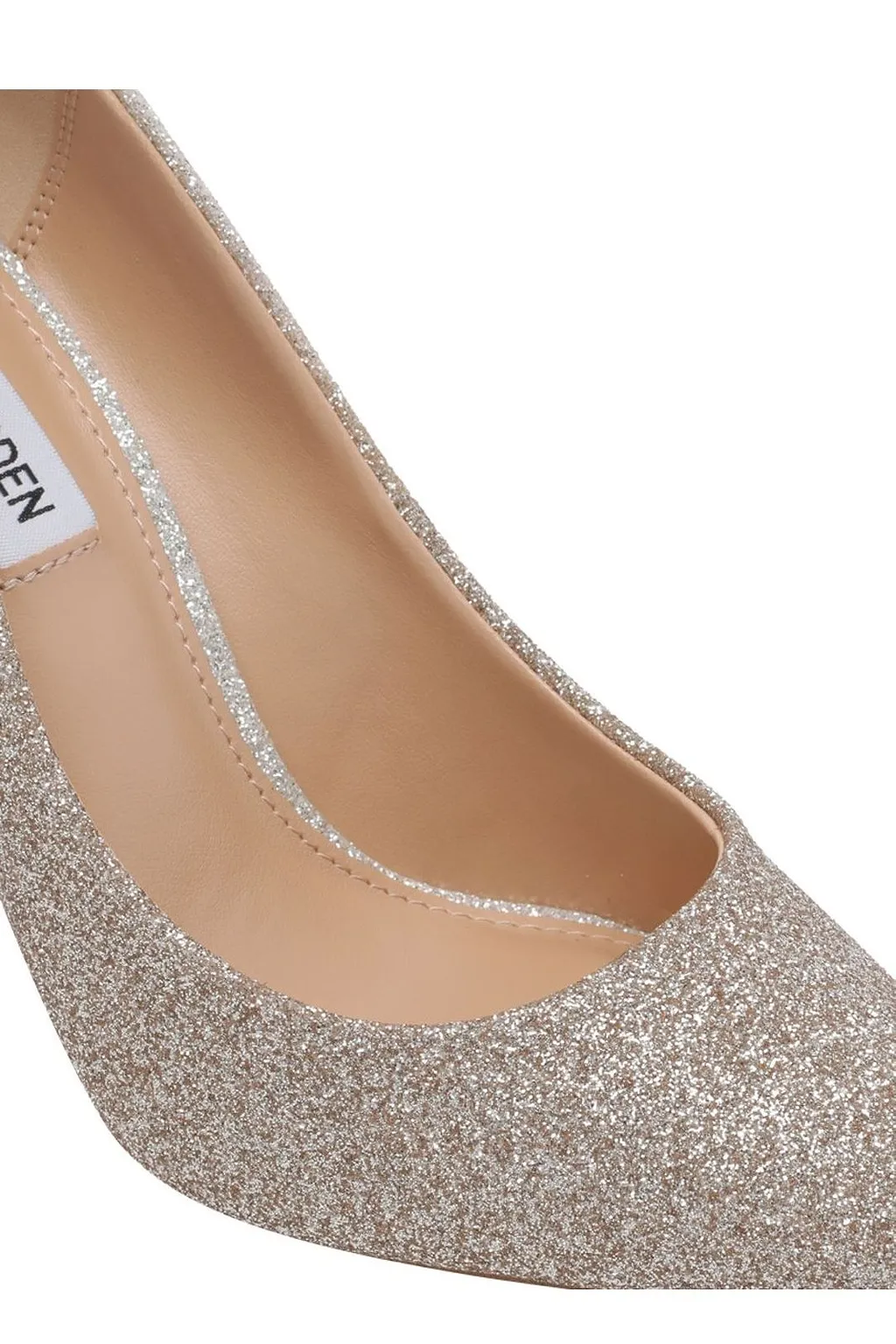 Steve Madden Thrive Glitter Heeled Pumps