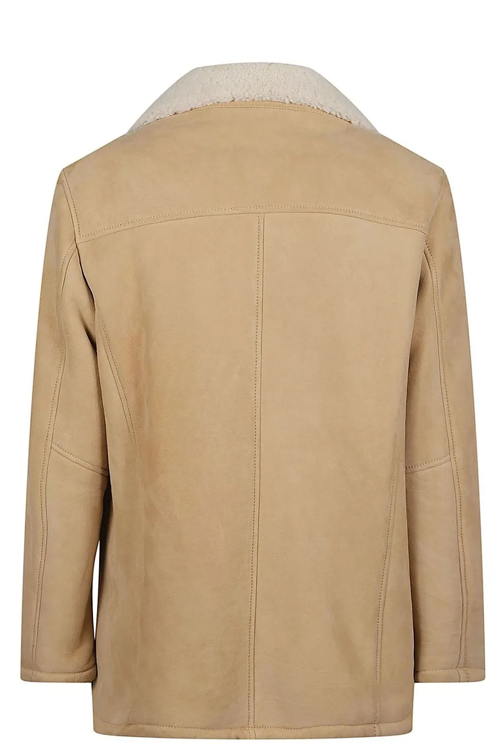Steve Velvet Shearling-Collar Jacket