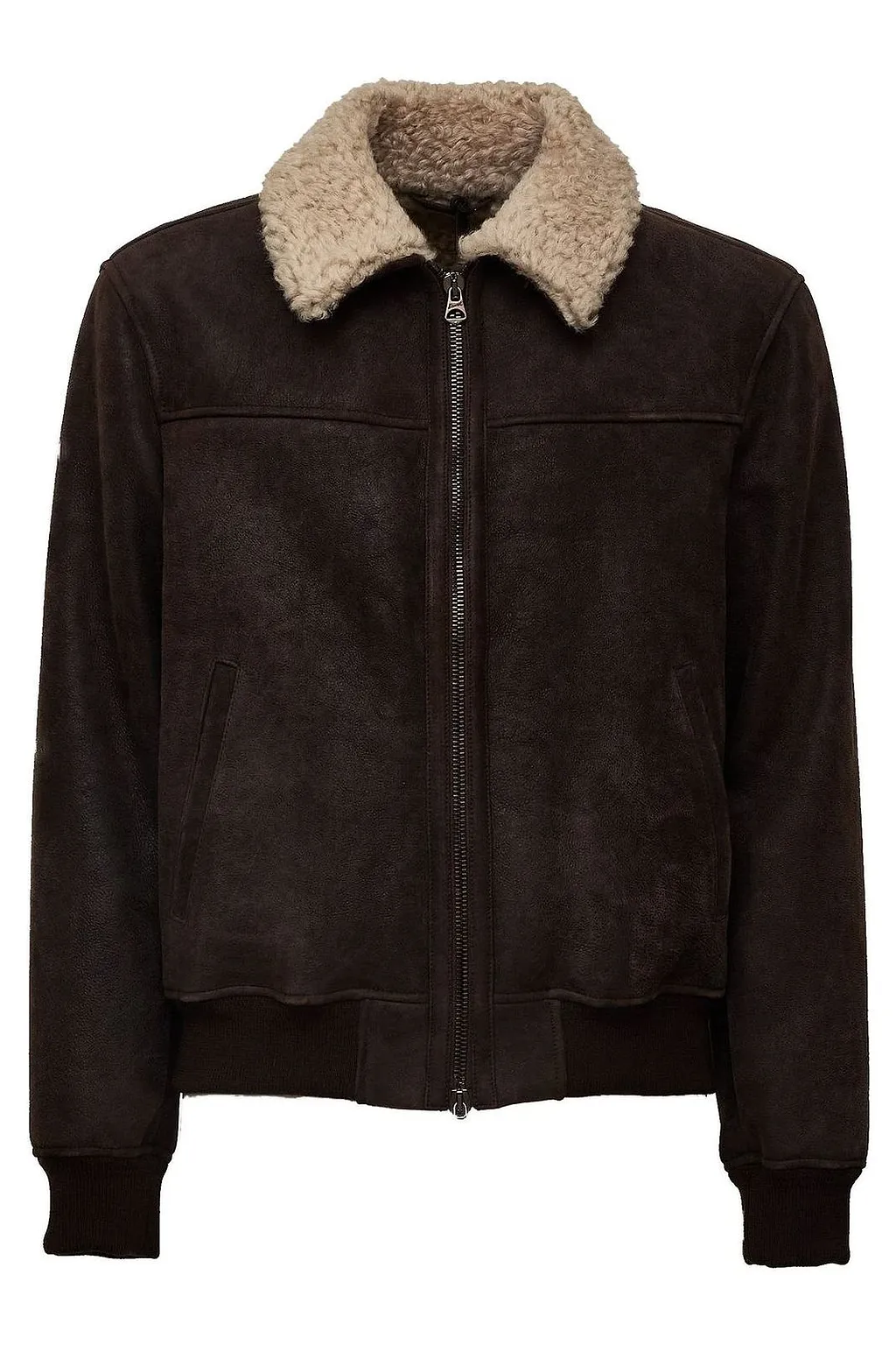 Sean Shearling-Collar Jacket