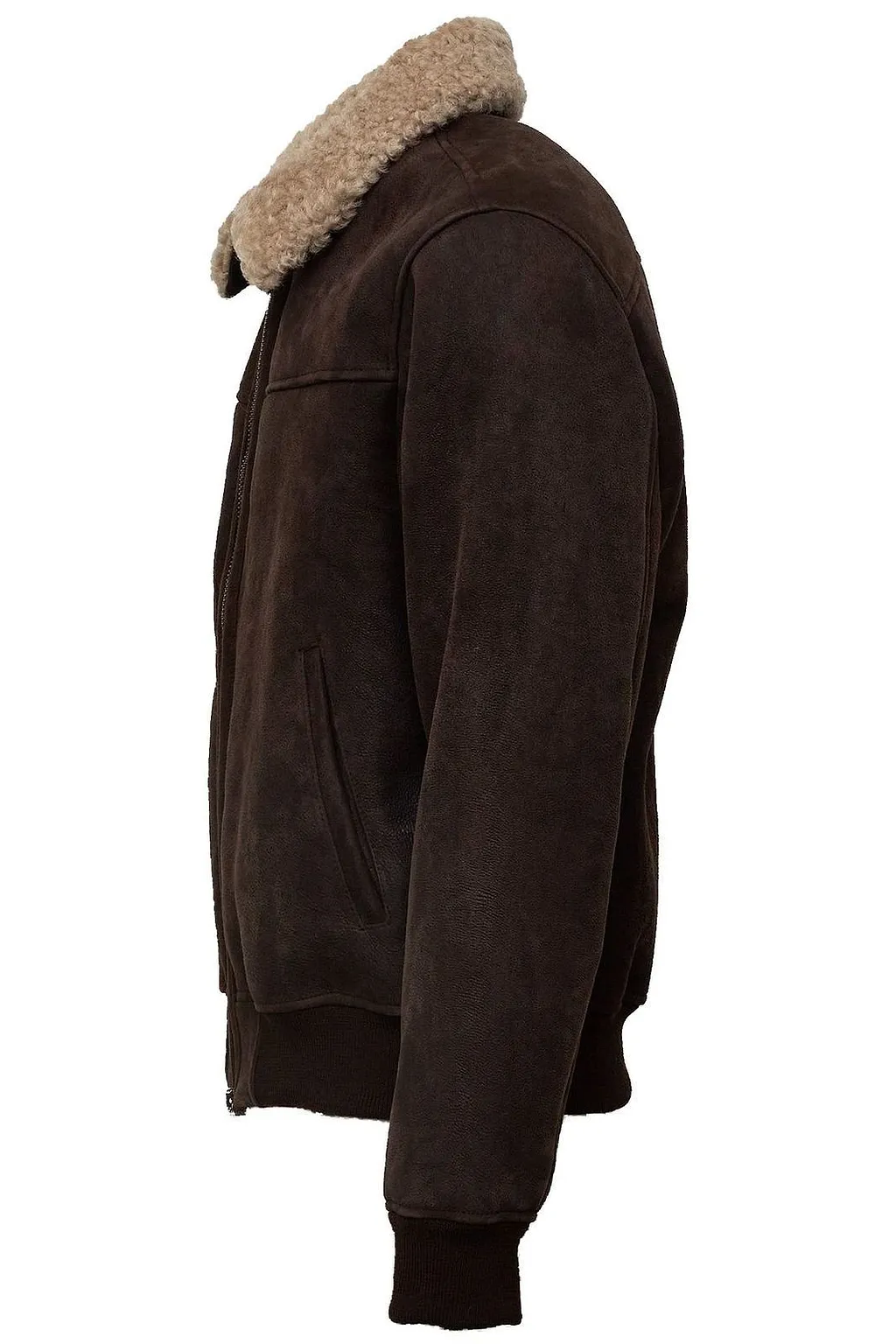 Sean Shearling-Collar Jacket
