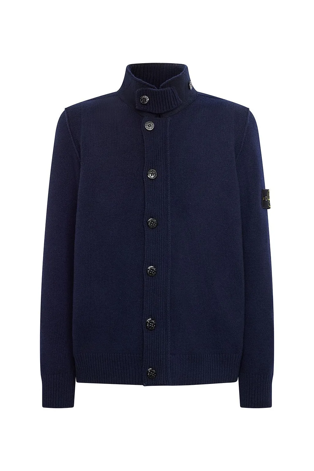 Stone Island Logo Patch Buttoned Cardigan