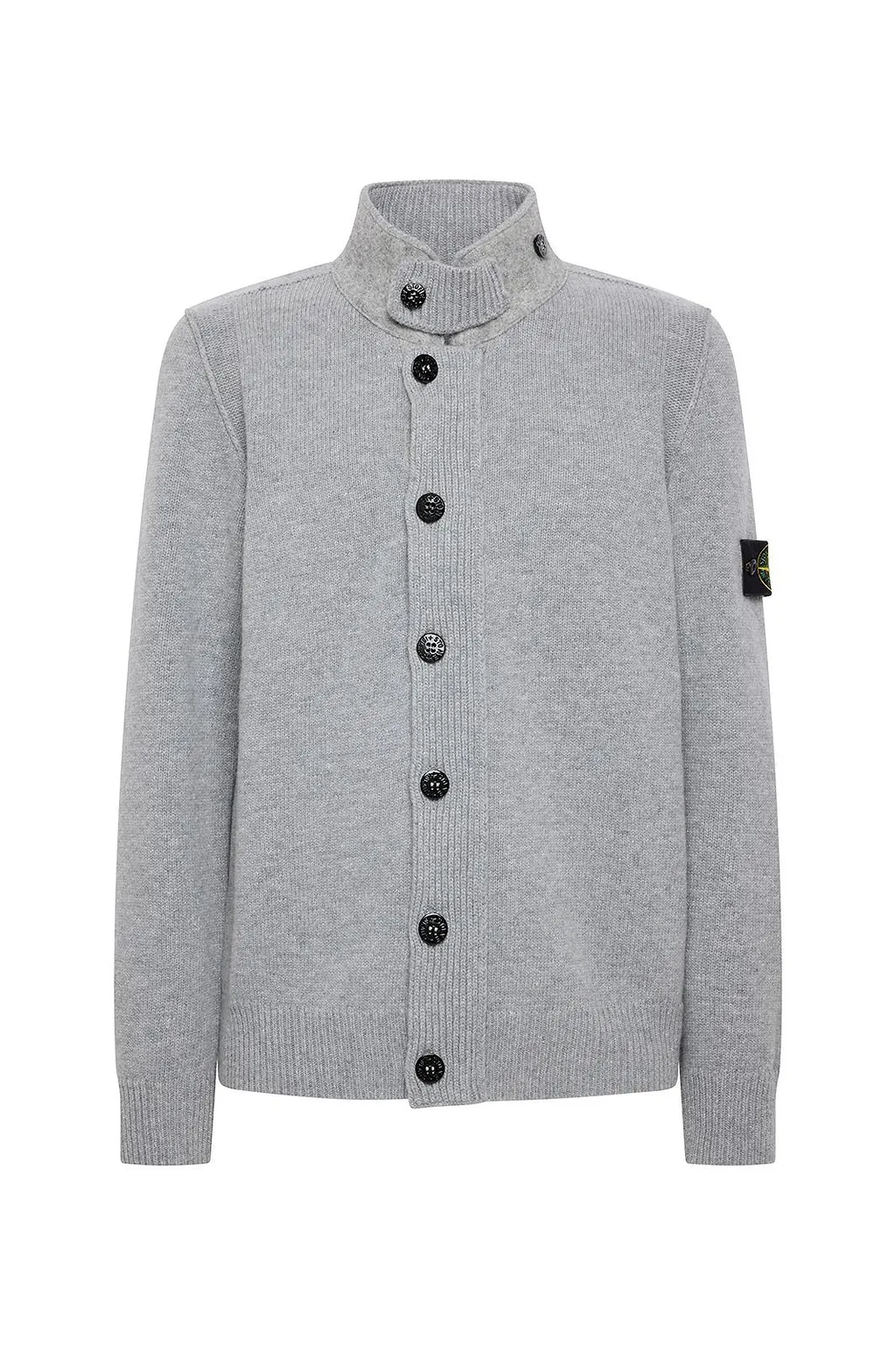 Stone Island Logo Patch Buttoned Cardigan