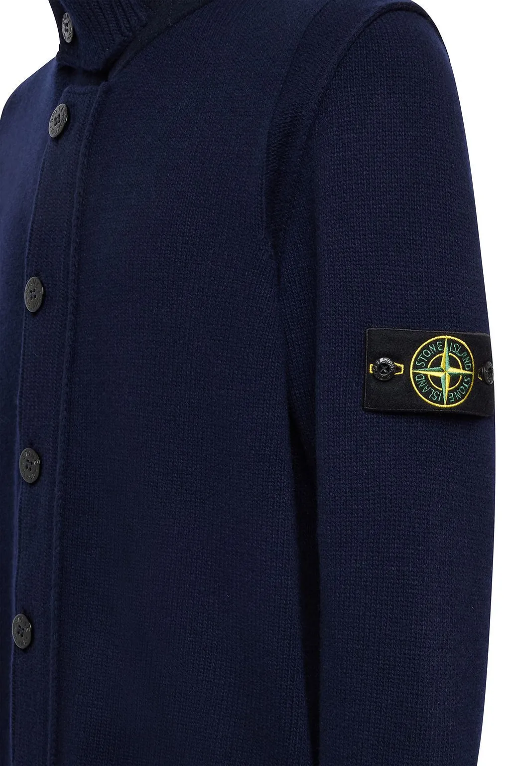 Stone Island Logo Patch Buttoned Cardigan