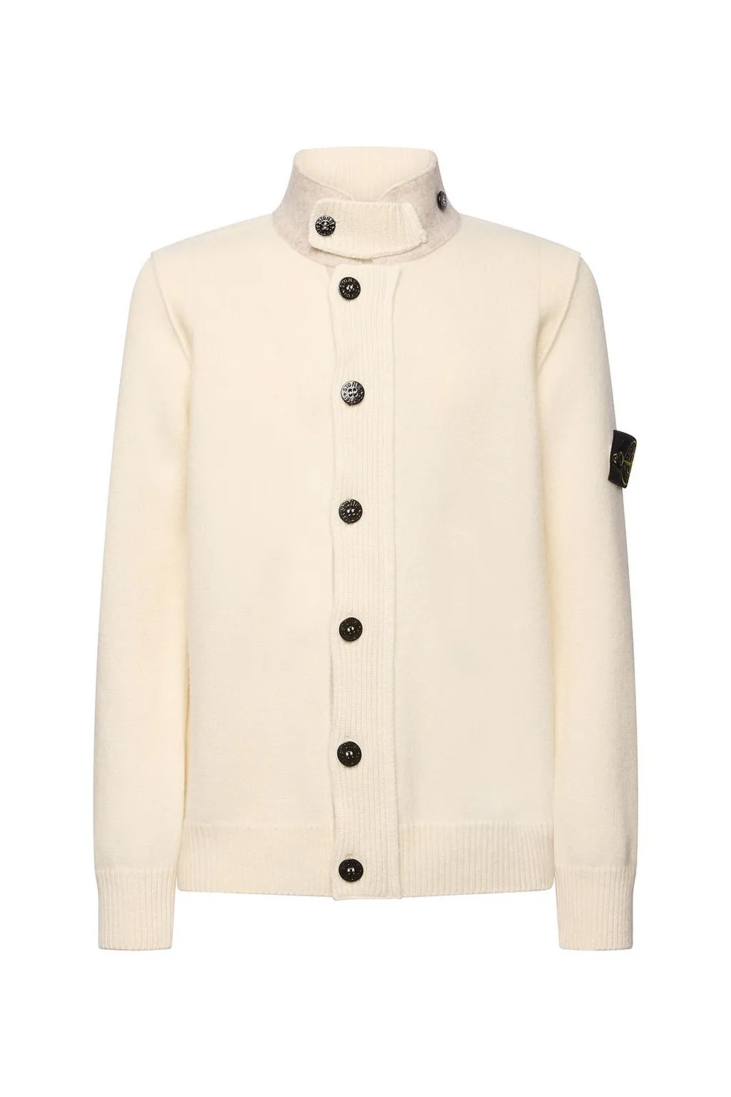 Stone Island Logo Patch Buttoned Cardigan