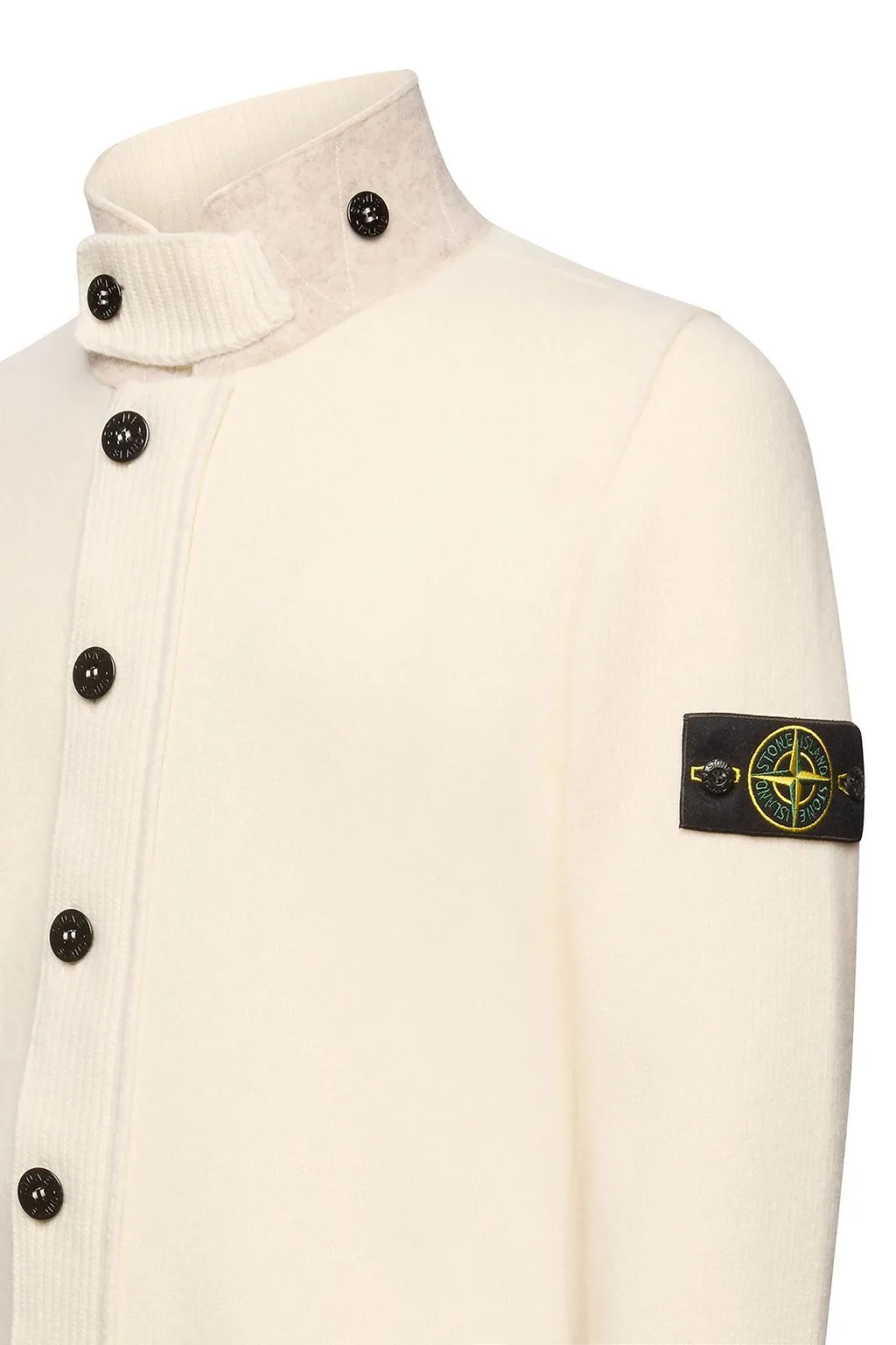 Stone Island Logo Patch Buttoned Cardigan