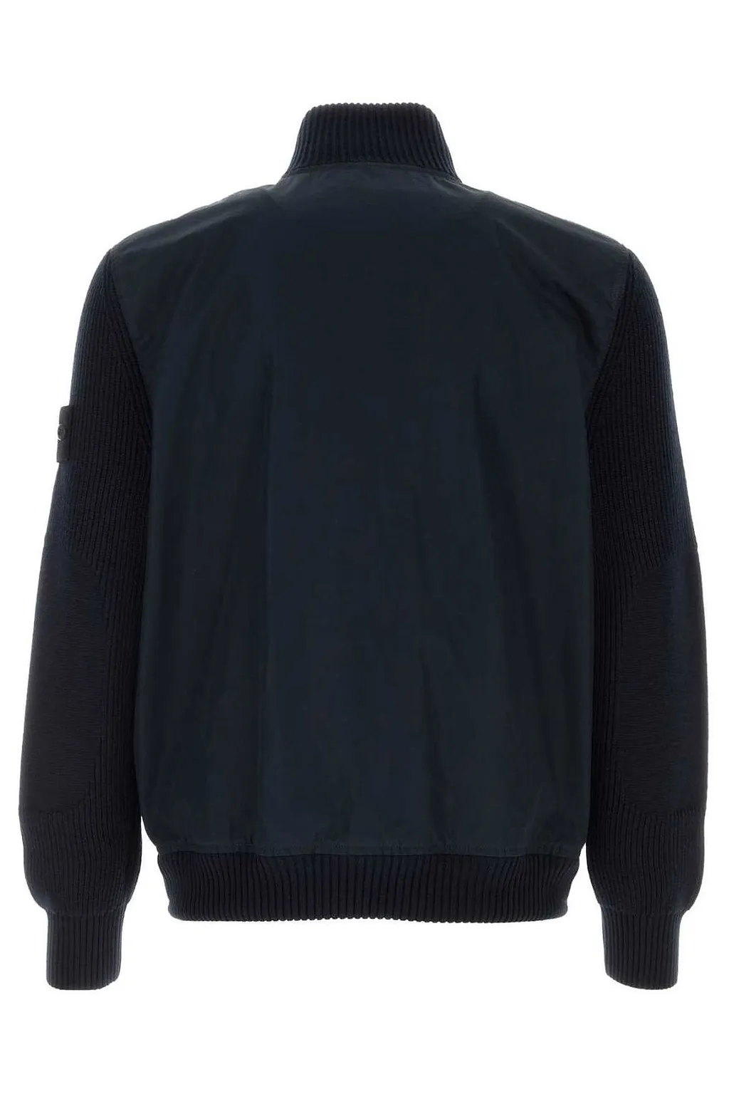 Stone Island Chest Pocket Knit-Sleeve Jacket