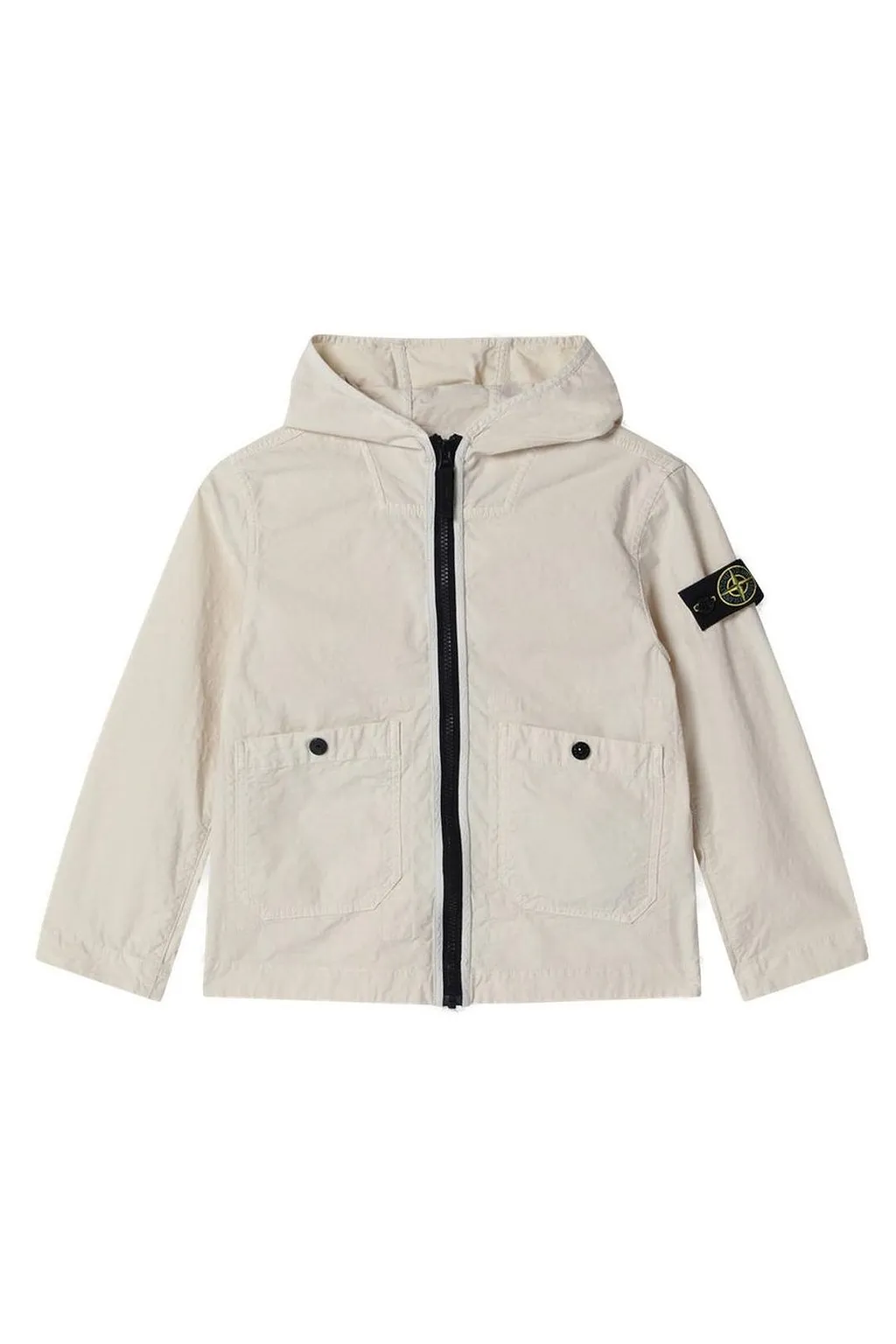 Stone Island Junior Hooded Zipped Jacket