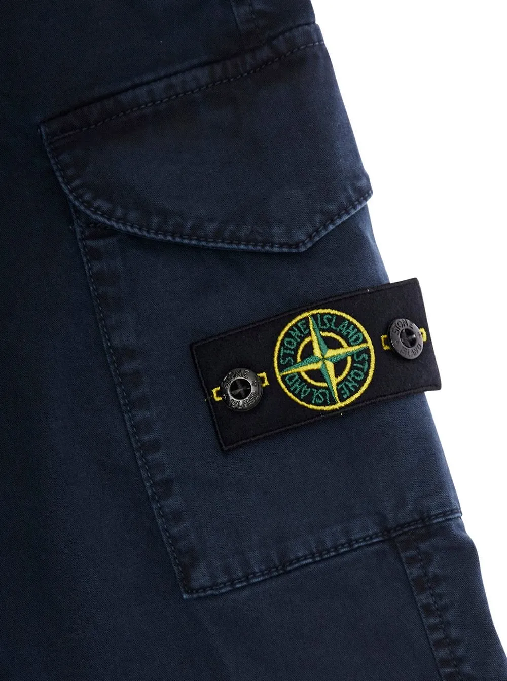 Stone Island Junior Logo Patch Cargo Trousers
