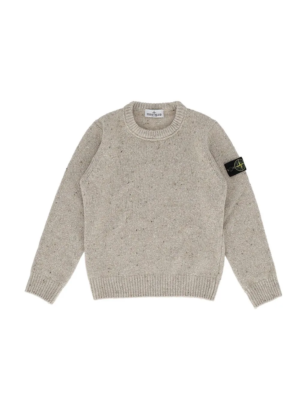 Stone Island Junior Logo-Patch Crewneck Jumper