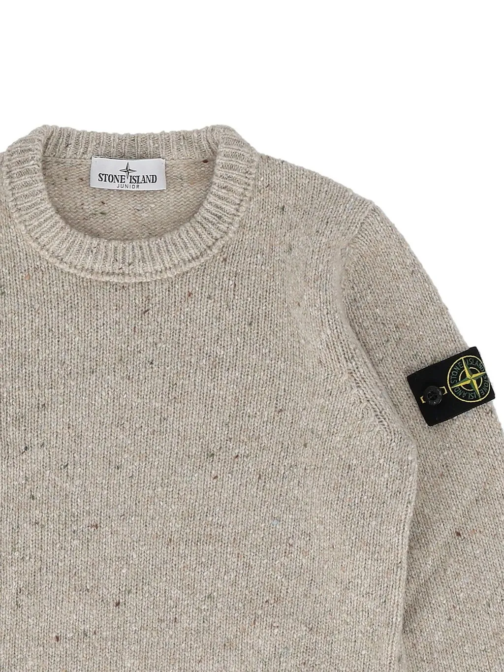 Stone Island Junior Logo-Patch Crewneck Jumper