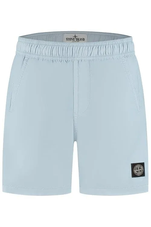 Stone Island Junior Logo Patch Drawstring Swim Trunks