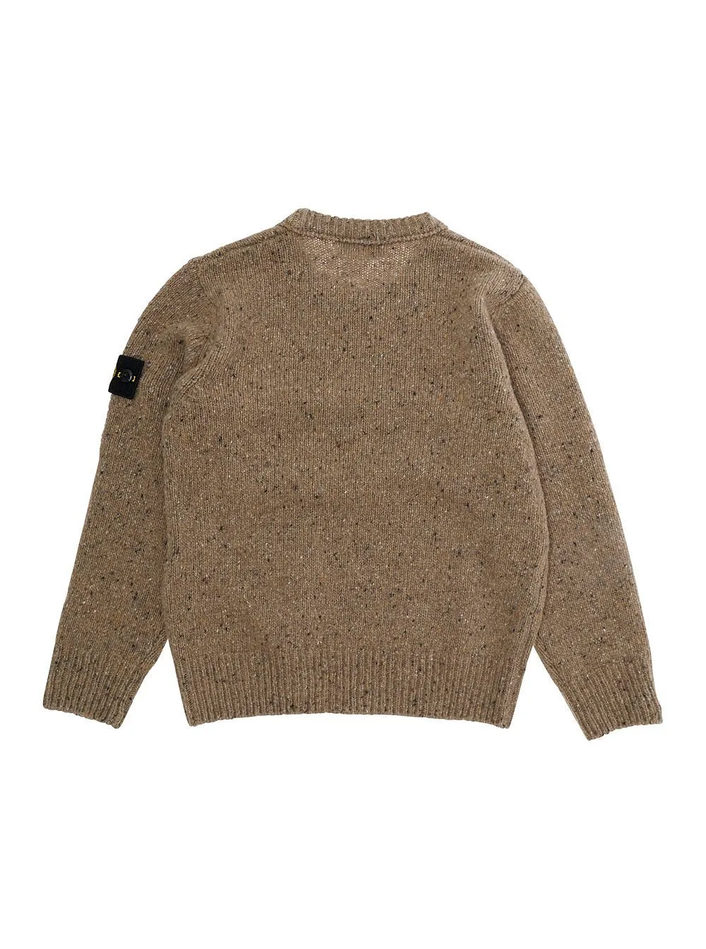 Stone Island Junior Logo Patch Knitted Sweater
