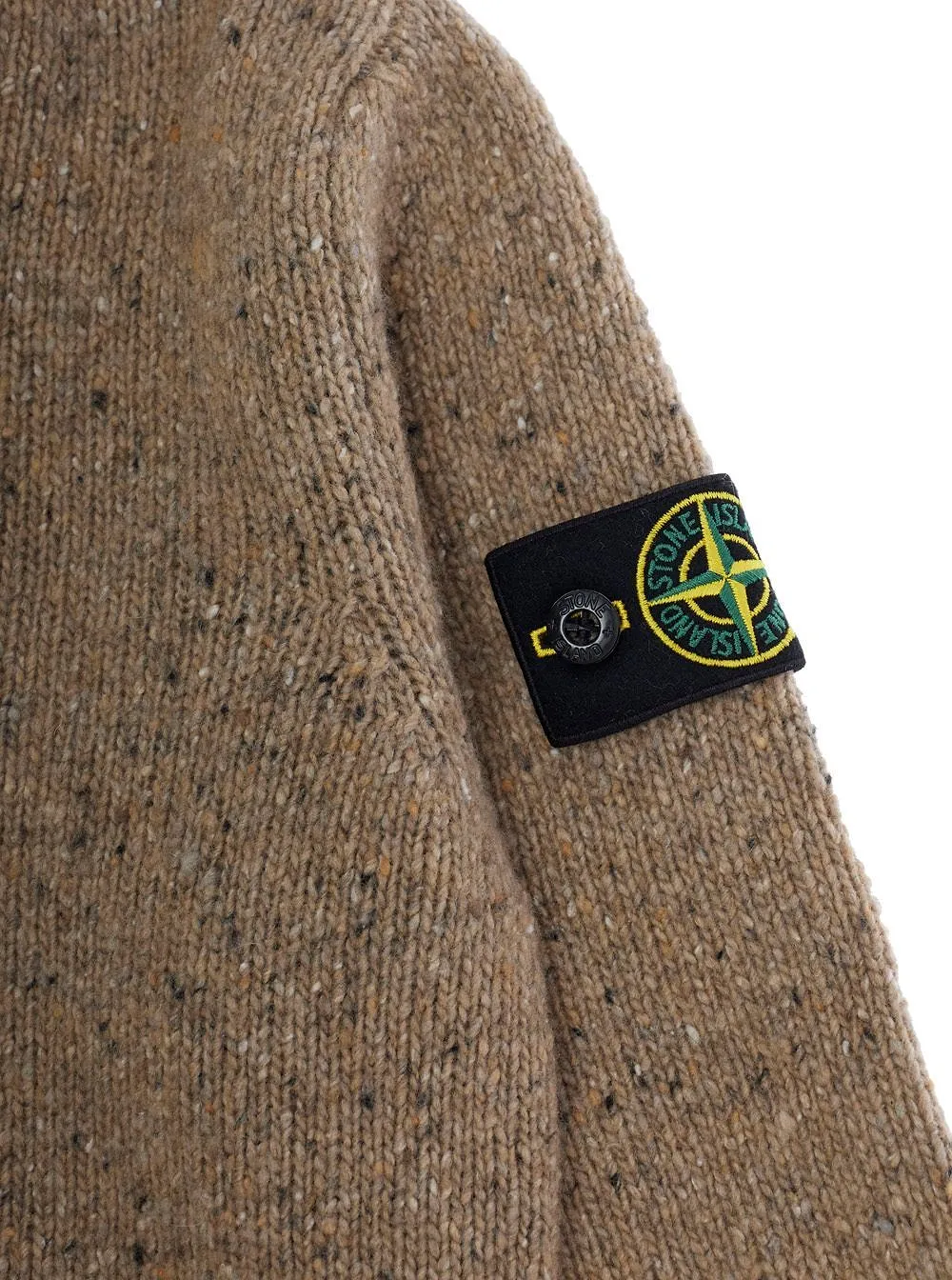 Stone Island Junior Logo Patch Knitted Sweater