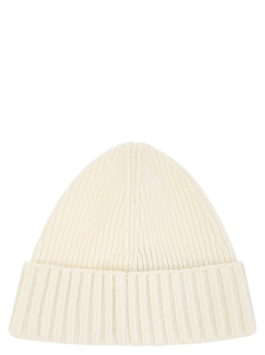 Logo Patch Ribbed Beanie