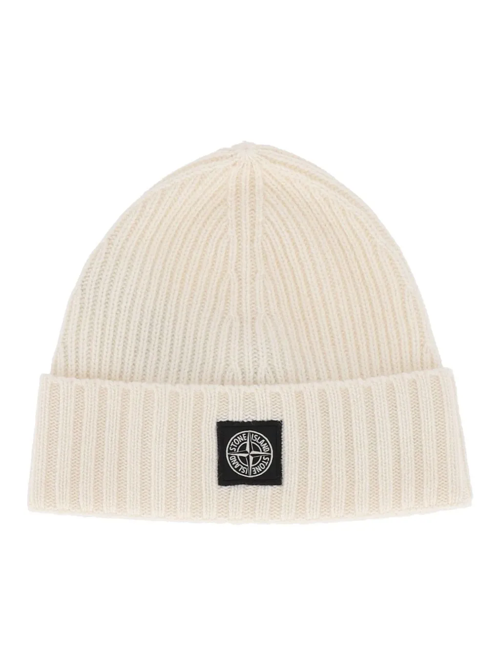 Stone Island Junior Logo-Patch Turn-Up Beanie