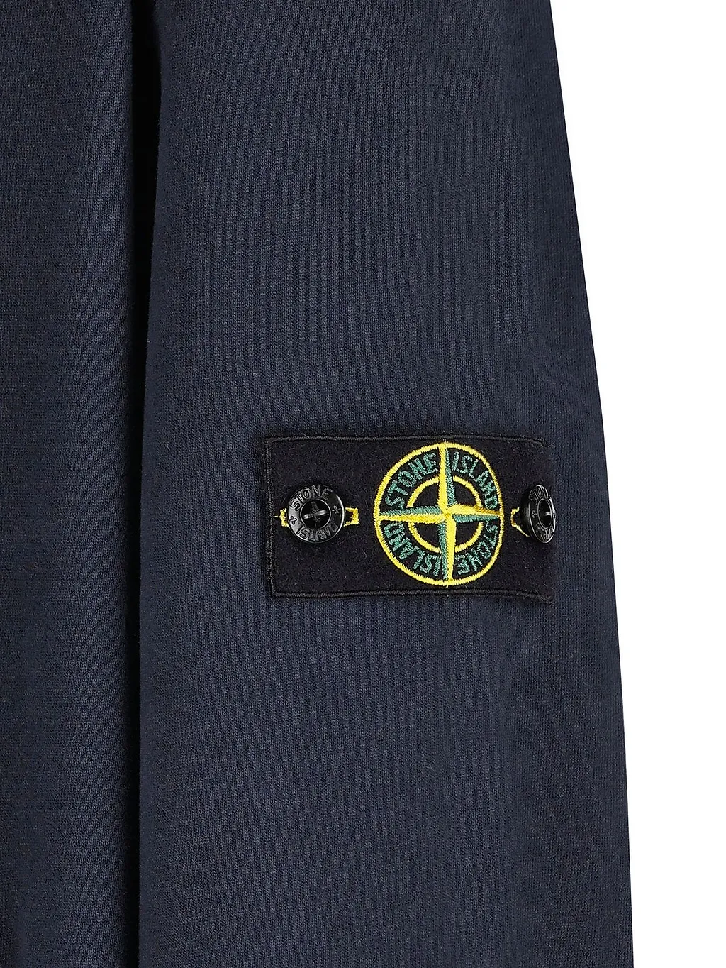 Stone Island Junior Logo Patch Zipped Hoodie