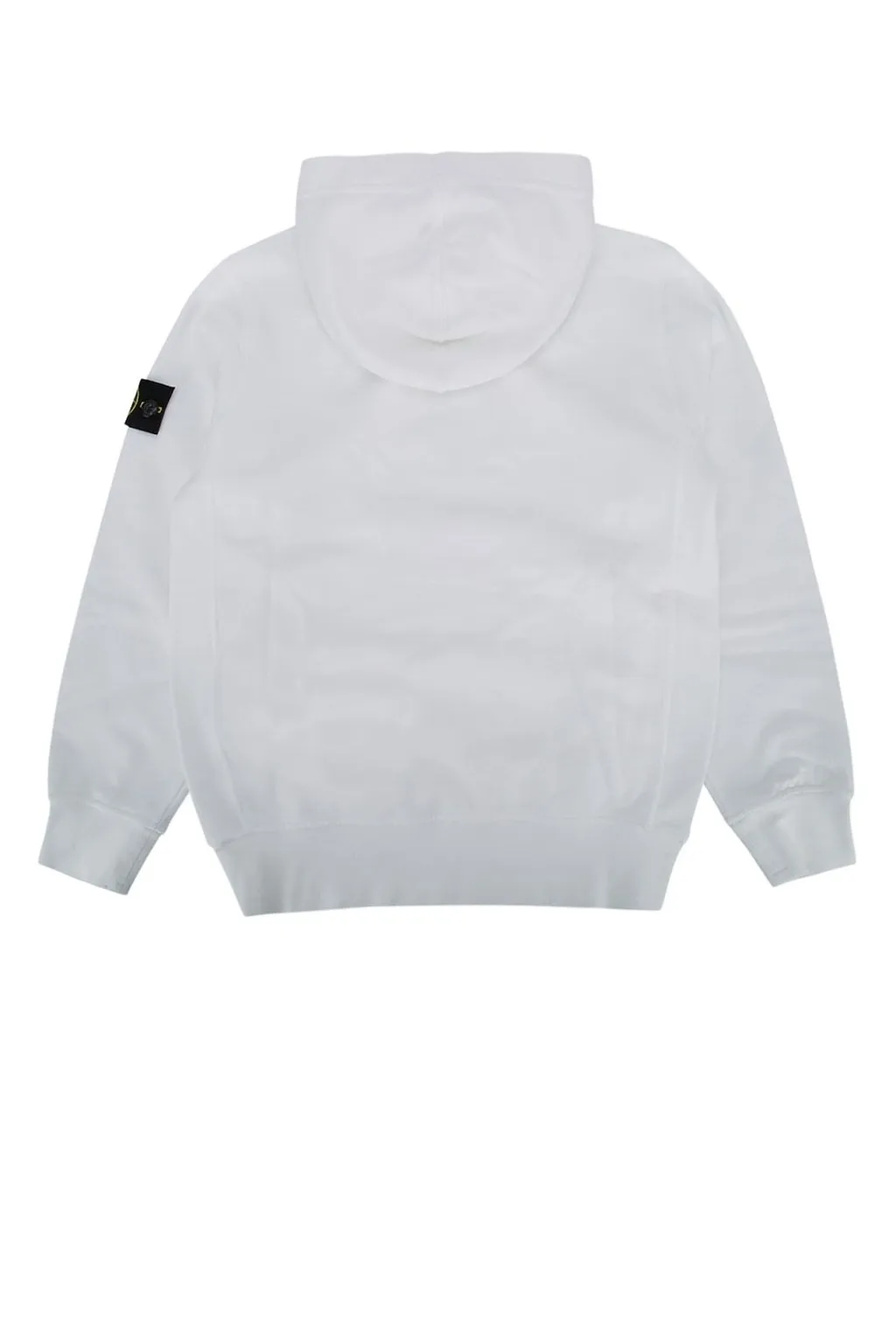 Stone Island Junior Long Sleeved Logo Patch Hoodie
