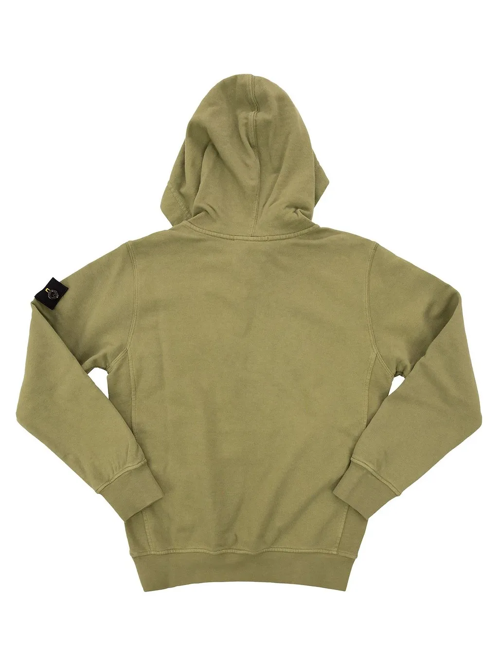 Stone Island Junior Long Sleeved Logo Patch Hoodie