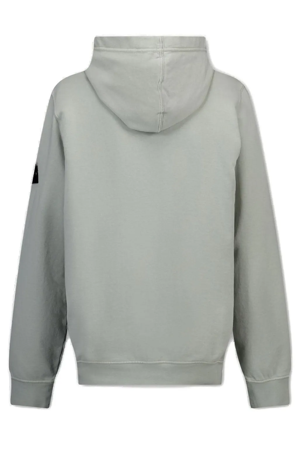 Stone Island Junior Long Sleeved Logo Patch Hoodie