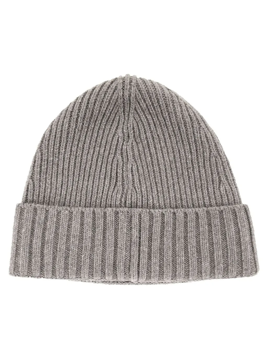 Rib Knit Logo Beanie Hat