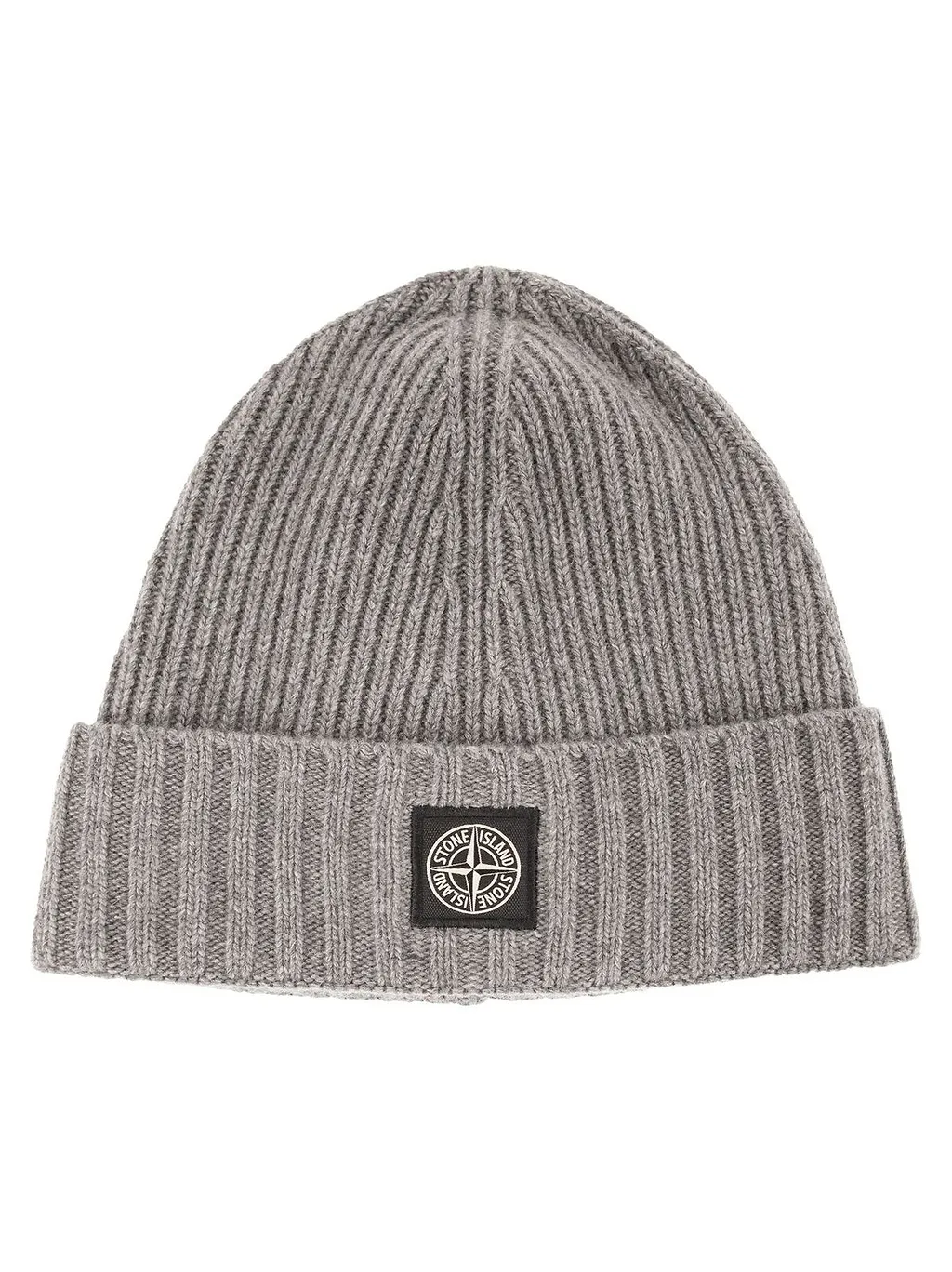 Rib Knit Logo Beanie Hat