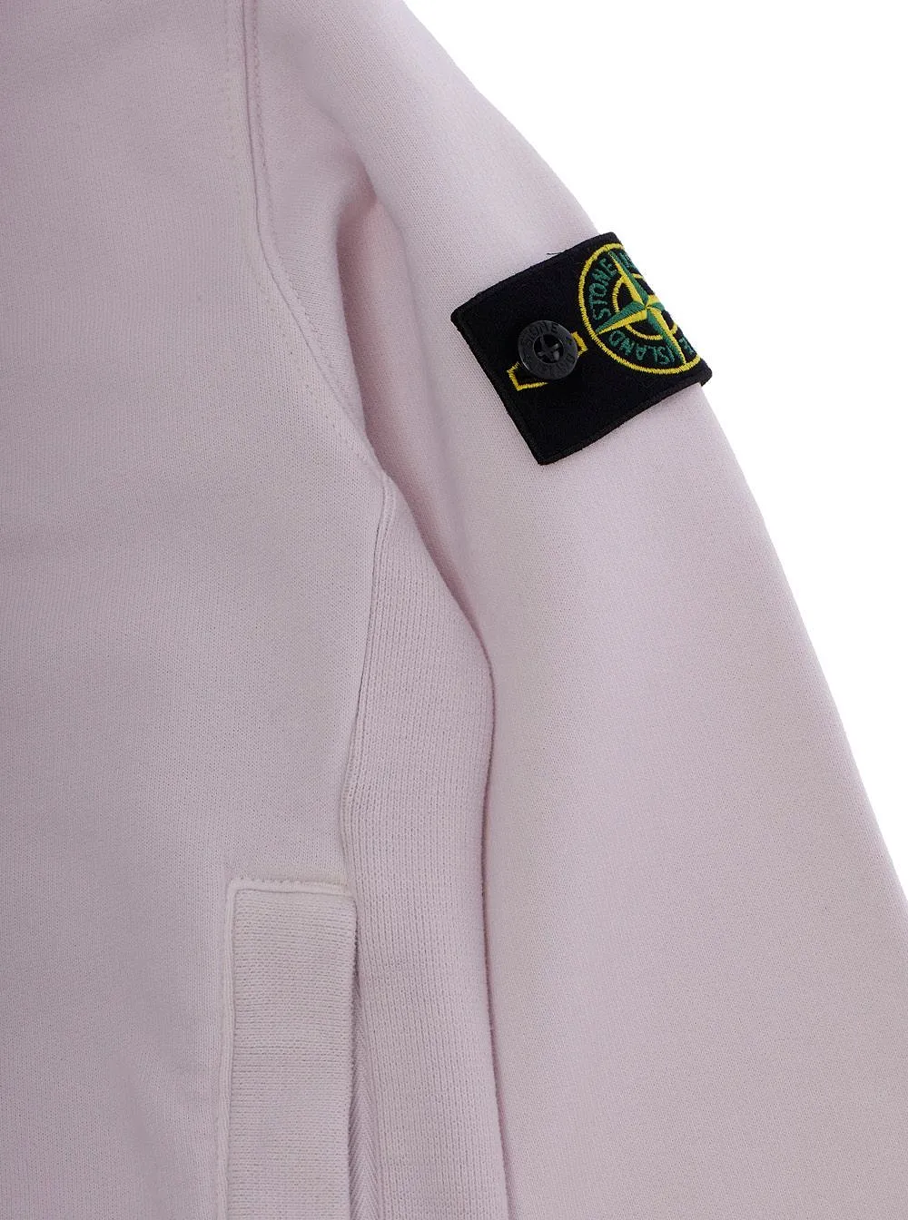 Stone Island Junior Zip Logo-Patch Hoodie
