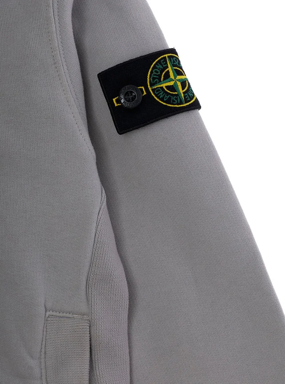 Stone Island Junior Zip Logo Patch Hoodie