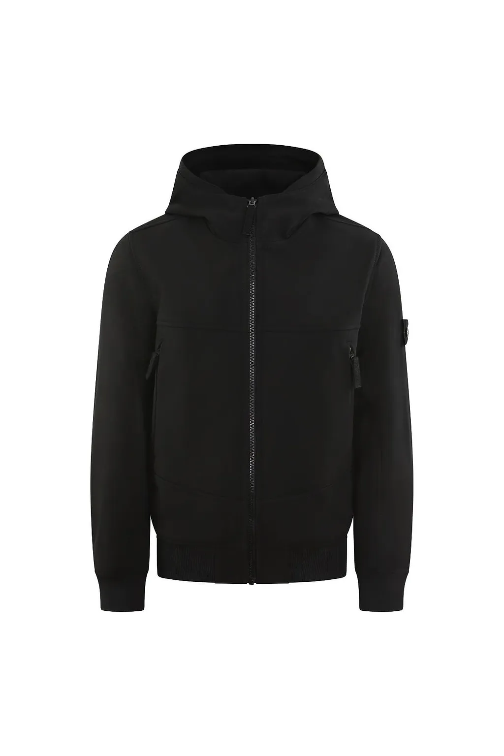 Stone Island Junior Zip-Up Hooded Jacket