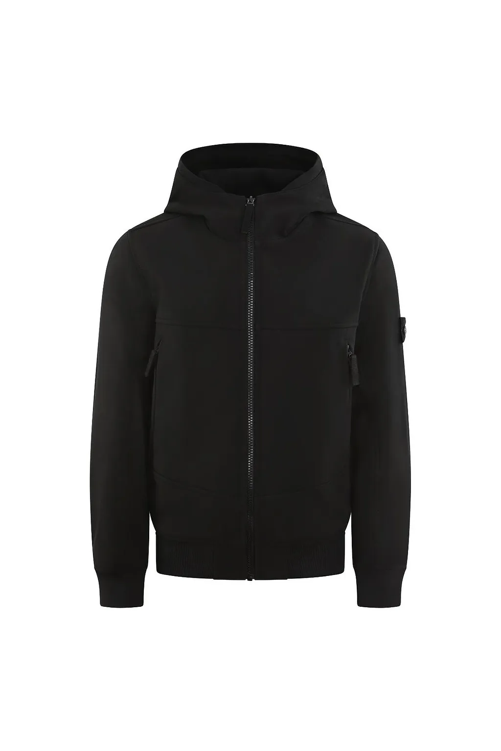 Stone Island Junior Zip-Up Hooded Jacket