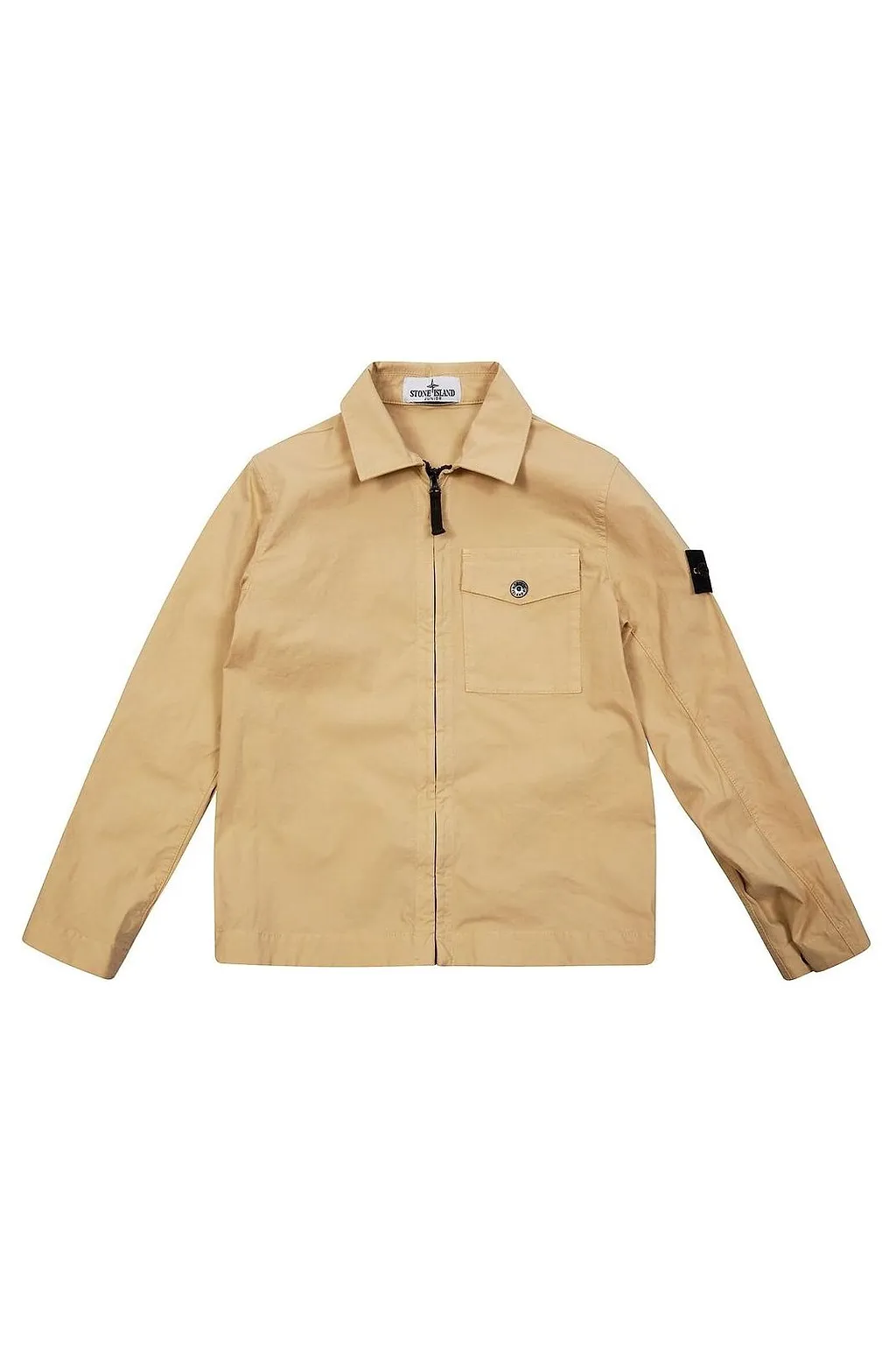 Stone Island Junior Zipped Logo-Patch Jacket