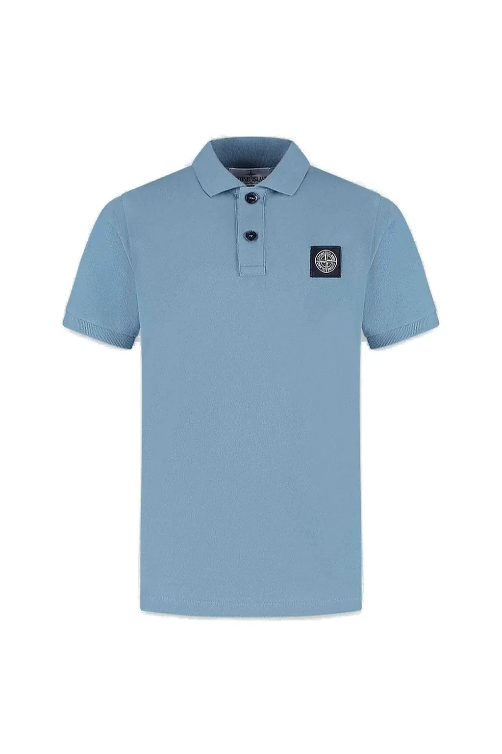 Stone Island Junior Compass Patch Polo Shirt