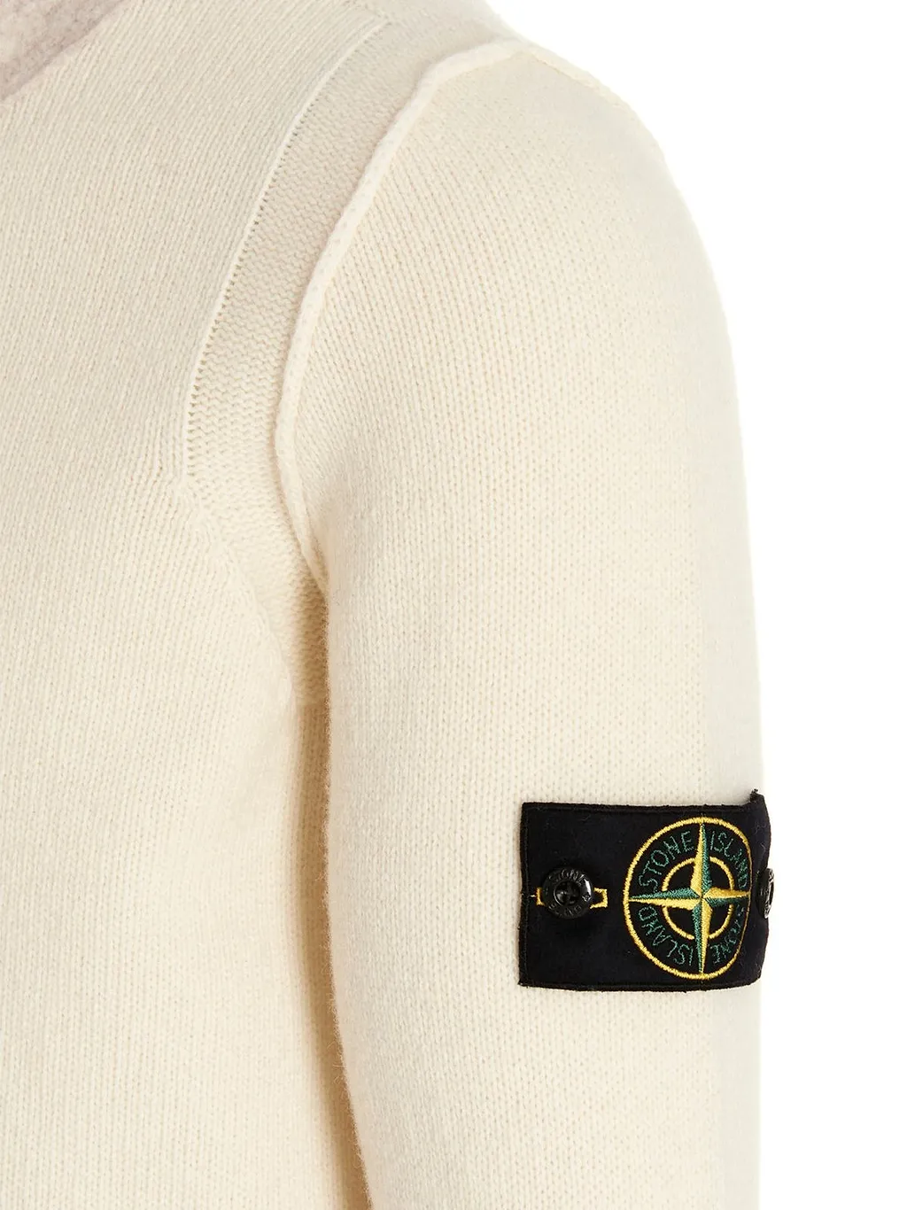 Stone Island Logo Patch Buttoned Cardigan