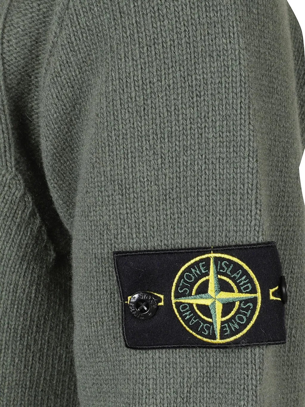 Stone Island Logo Patch Buttoned Cardigan