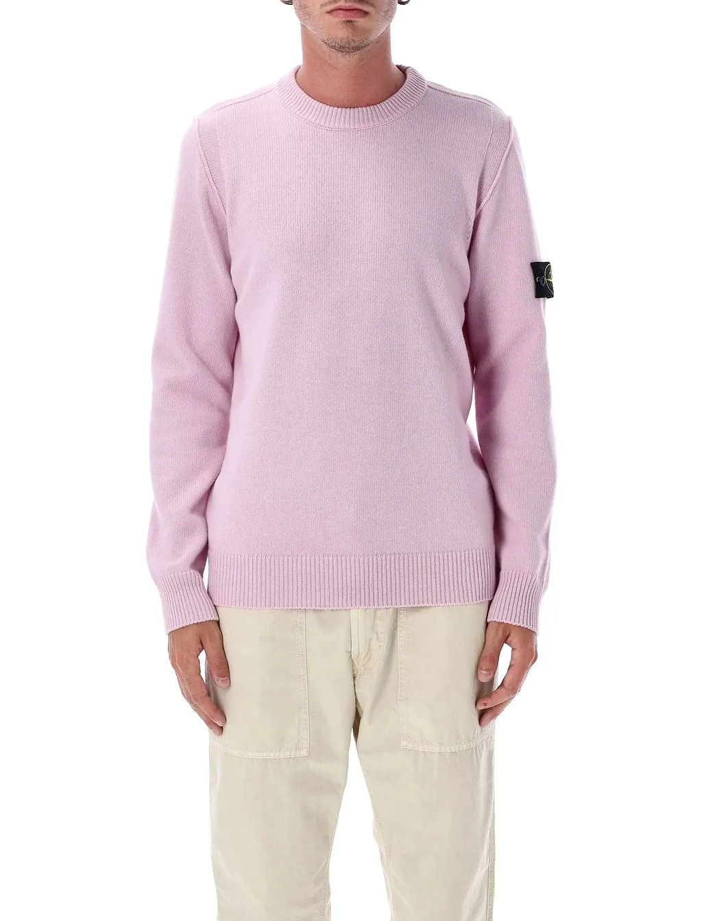 Stone Island Logo Patch Crewneck Jumper
