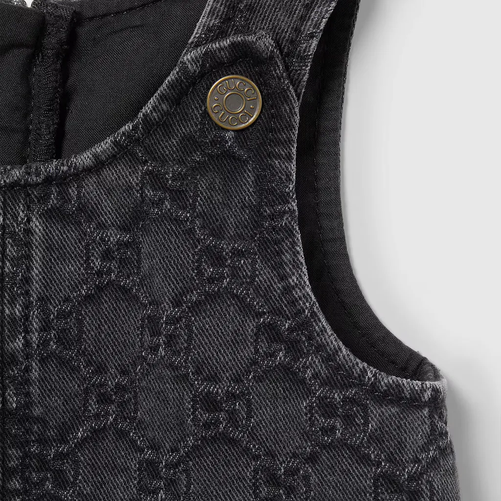 Baby Gg Denim Jacquard Dress